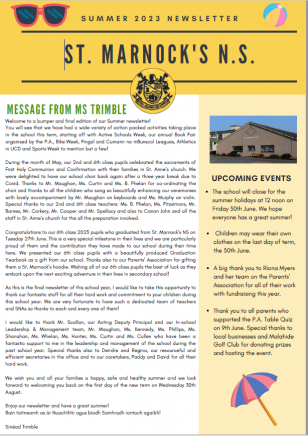 Summer Newsletter